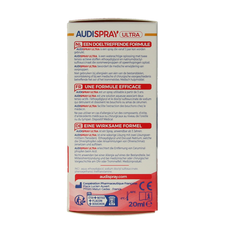 Audispray Ultra oorsmeerprop 20 Milliliter