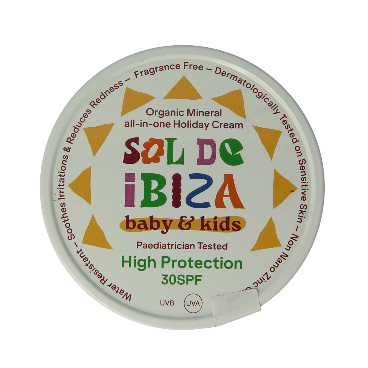 Sol De Ibiza Beschermende creme baby&kids SPF30 bio 100.00 Gram