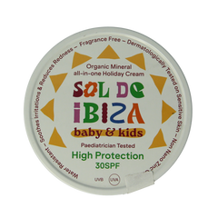 Sol De Ibiza Beschermende creme baby&kids SPF30 bio 100.00 Gram