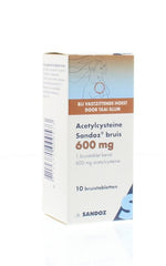 Sandoz Acetylcysteine 600mg 10 Bruistabletten