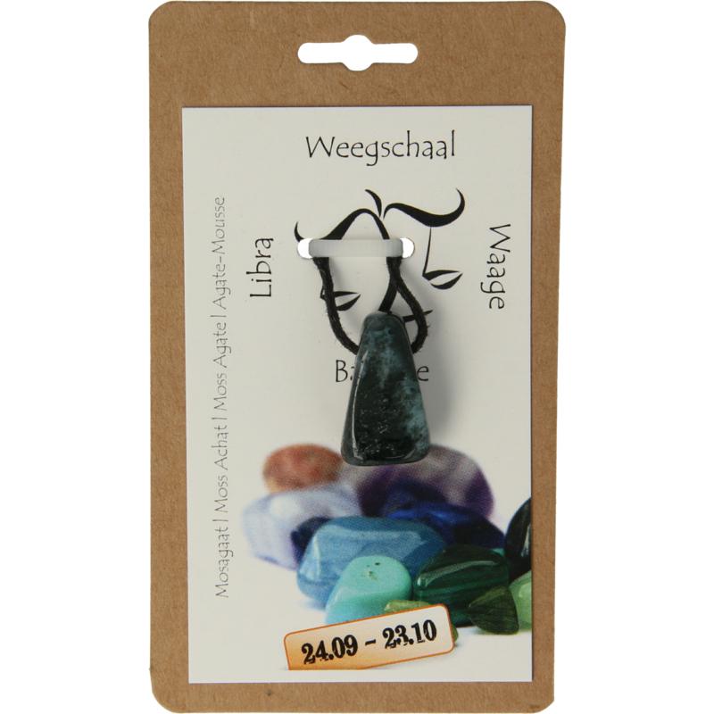 Steengoed Sterrenbeeldsteen hanger weegschaal 1 Stuks