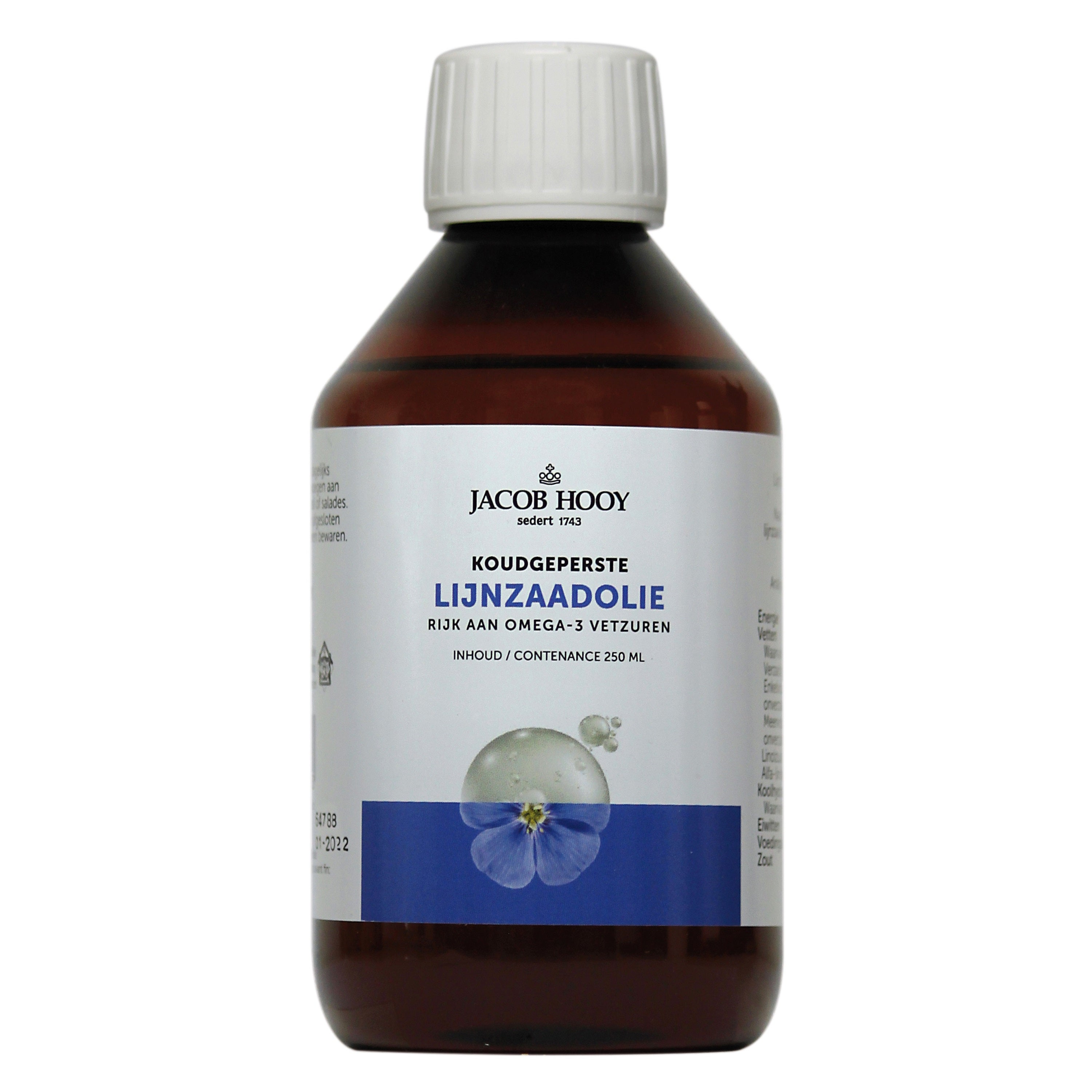 Jacob Hooy Lijnzaad olie 250.00 Milliliter