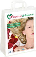 Bewustwinkelen Papieren draagtasje 26 x 10 x 33 250.00 Stuks