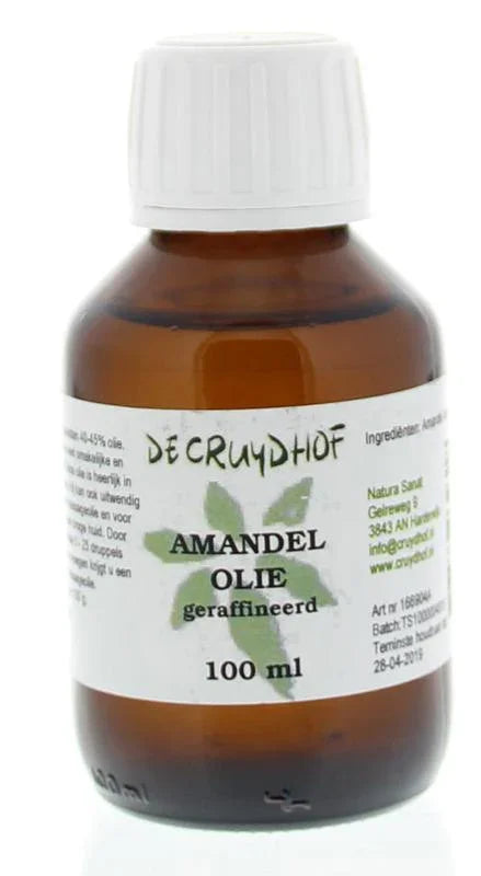 Cruydhof Amandelolie zoet geraffineerd 100 Milliliter