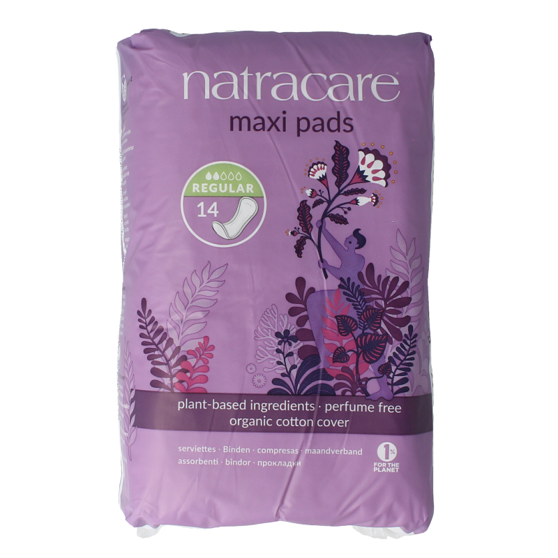 Natracare Maandverband normaal 14 Stuks