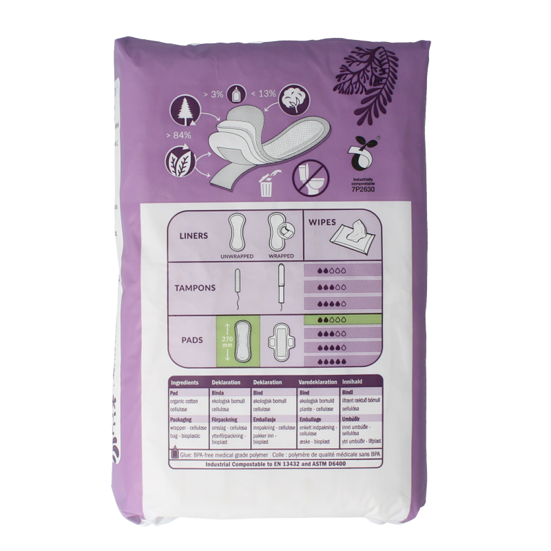 Natracare Maandverband normaal 14 Stuks