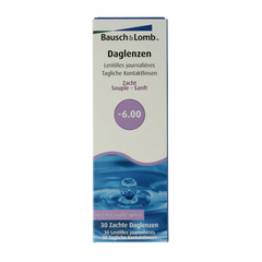 Bausch & Lomb Daglenzen -6.00 30 Stuks