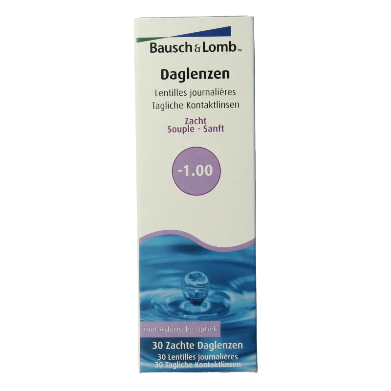 Bausch & Lomb Daglenzen -1.00 30 Stuks
