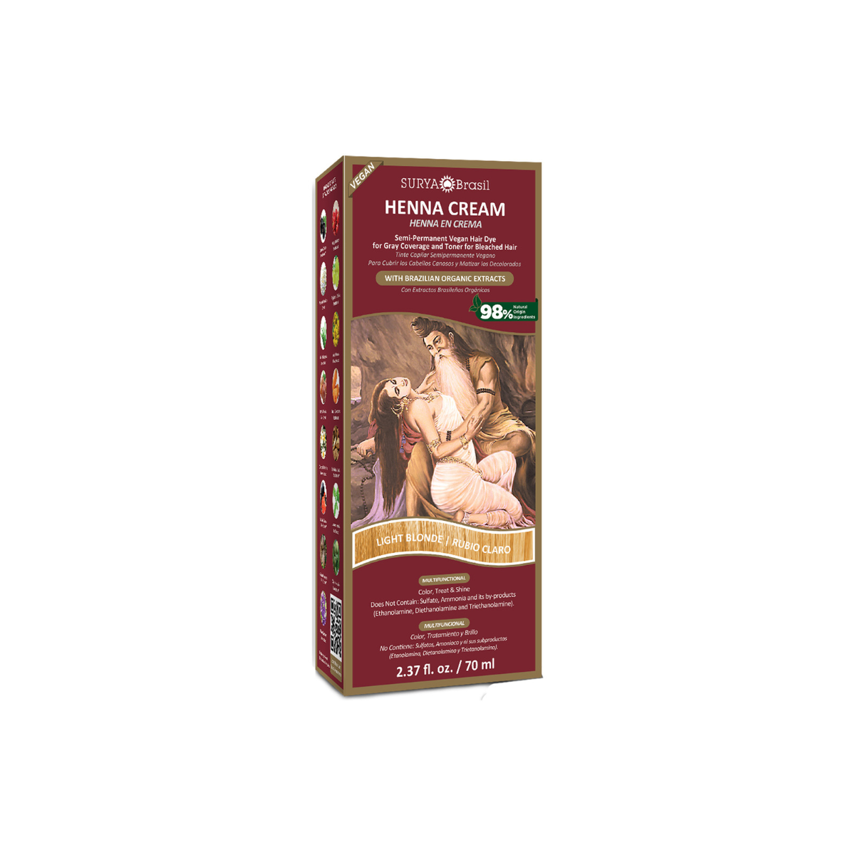 Surya Brasil Henna haarverf creme licht blond 70.00 Milliliter
