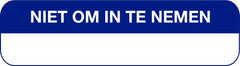 Blockland Strooketiket niet om in te nemen groot 44 x 11mm 750 Stuks