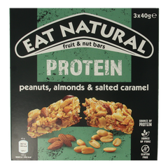 Eat Natural Protein pack caramel & pinda 3 x 40 gram 120 Gram