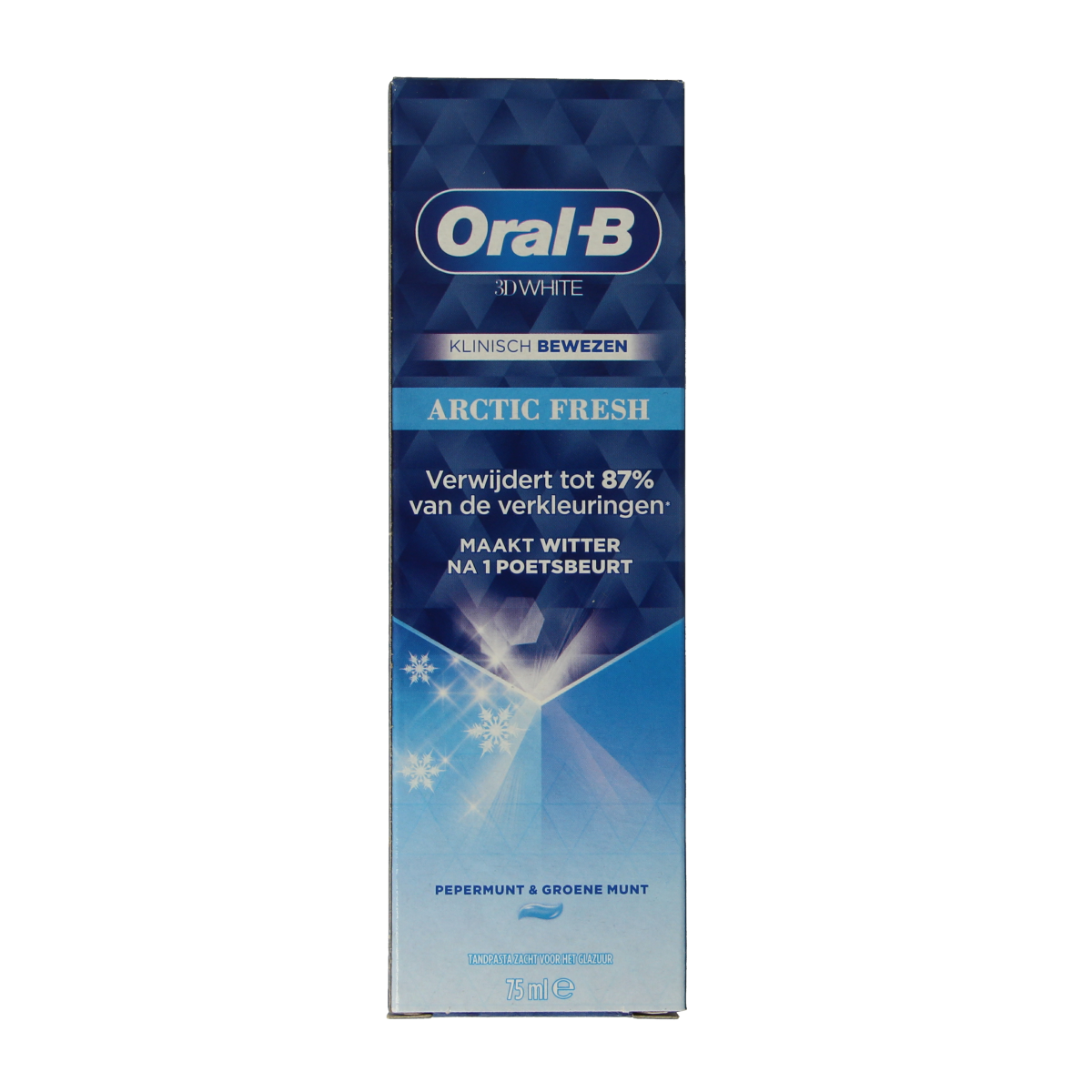 Oral B Tandpasta 3D white arctic fresh 75.00 Milliliter