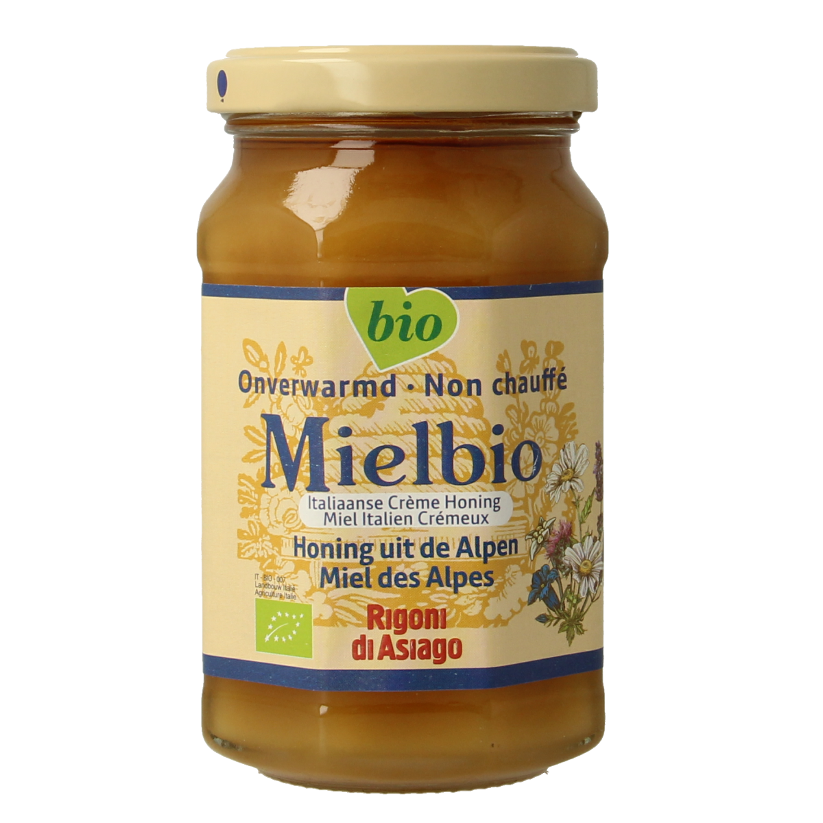 Mielbio Alpen creme honing bio 300.00 Gram