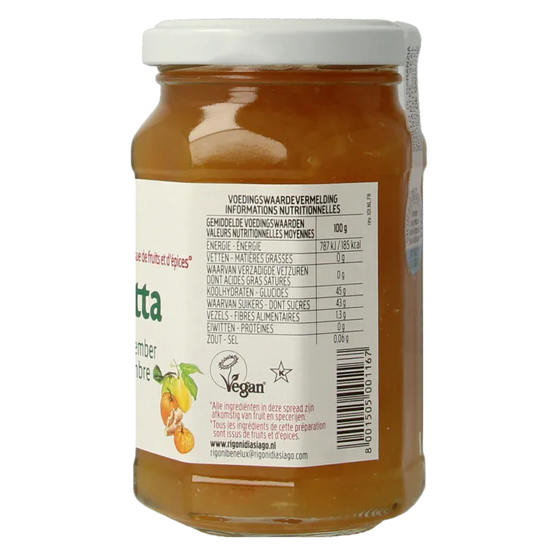 Fiordifrutta Citrusmix gemberjam bio 260 Gram