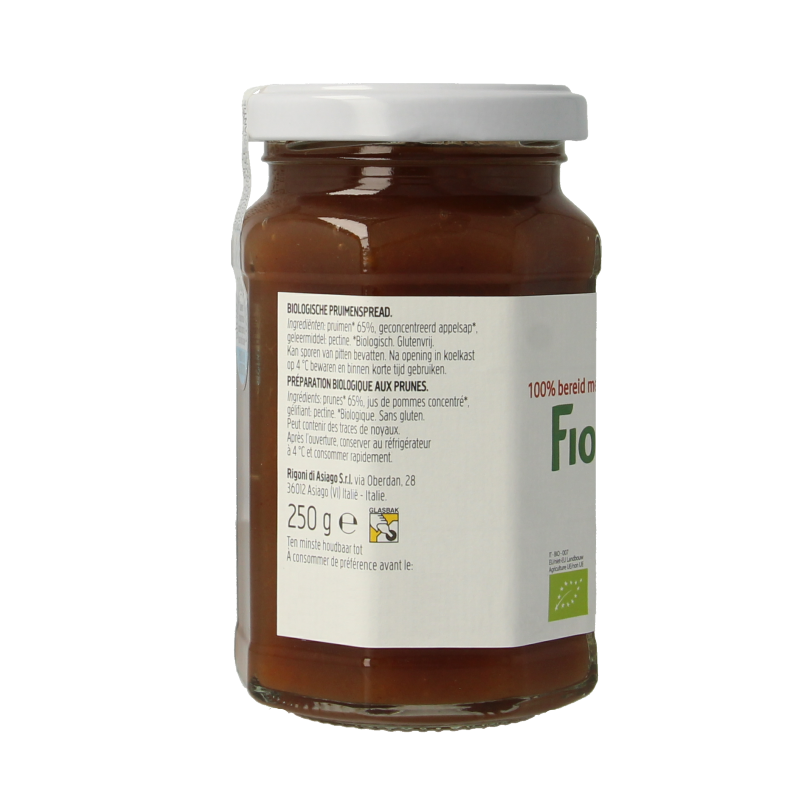 Fiordifrutta Pruimenjam bio 250 Gram