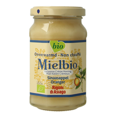Mielbio Sinaasappel creme honing bio 300 Gram