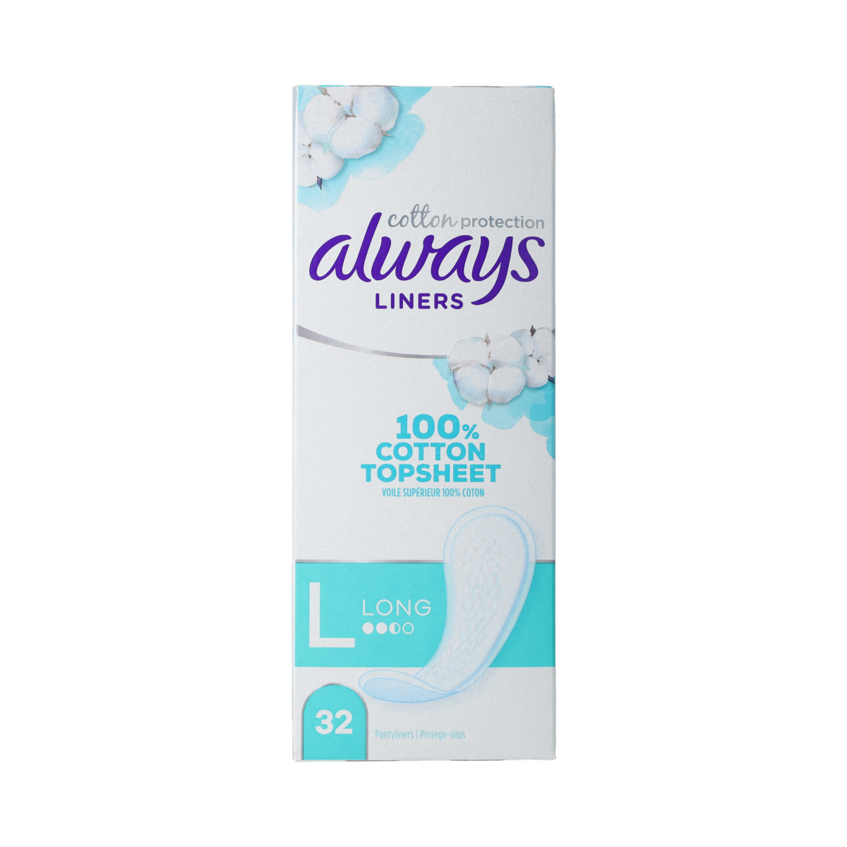 Always Dailies cotton protection inlegkruisjes large 32.00 Stuks