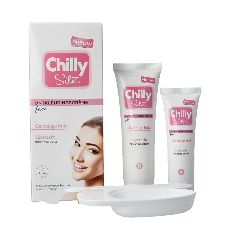 Chilly Silx Ontkleuringscreme gezicht  75 Milliliter