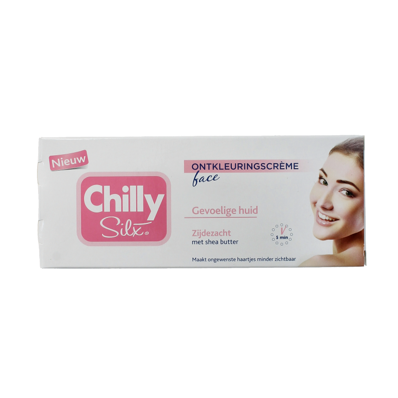 Chilly Silx Ontkleuringscreme gezicht  75 Milliliter