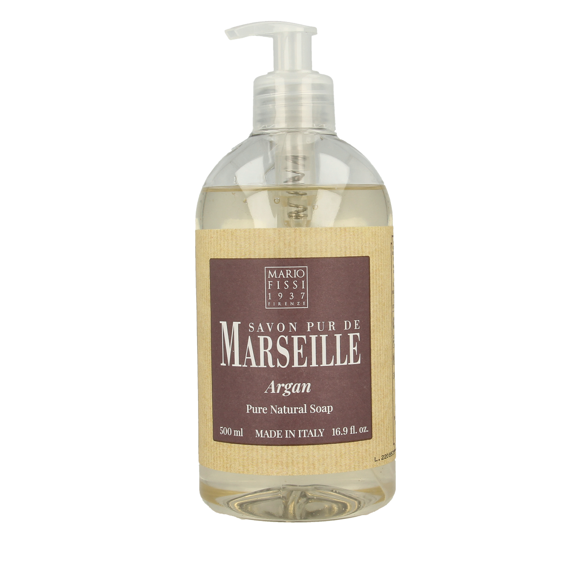 Marseille Zeep natuurlijk vloeibaar argan 500.00 Milliliter