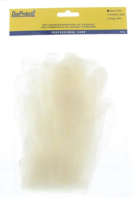 Duoprotect Handschoen vinyl poedervrij S 10 Stuks