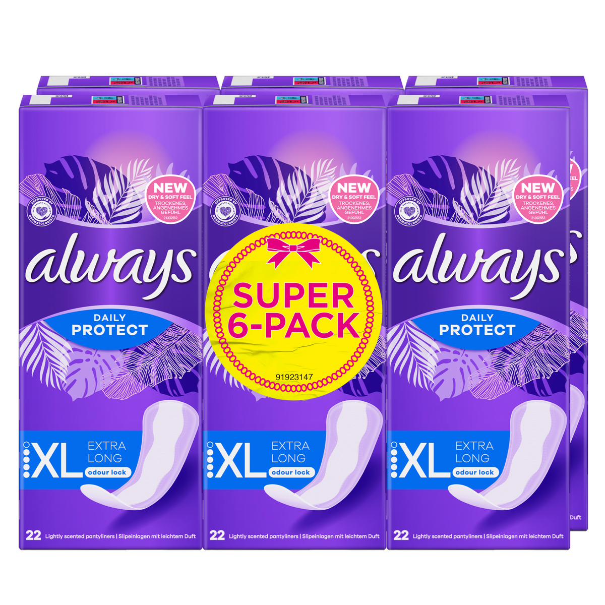 Always Always Daily Protect Inlegkruis 132CT 132.00 Stuks