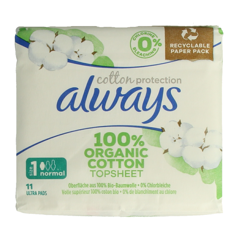 Always Maandverband cotton protection normal 11 Stuks