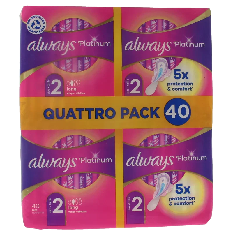 Always Maandverband platinum long 40 Stuks