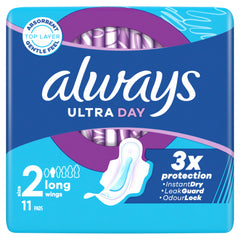 Always Maandverband ultra day long met vleugels 11 Stuks