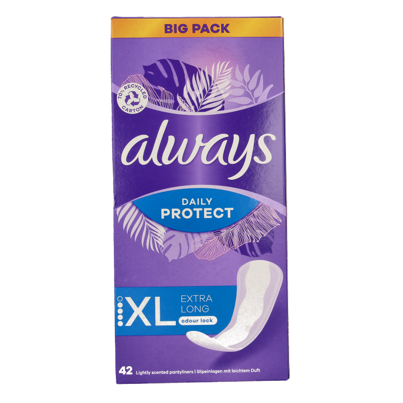 Always Inlegkruisjes daily protect extra long  42 Stuks