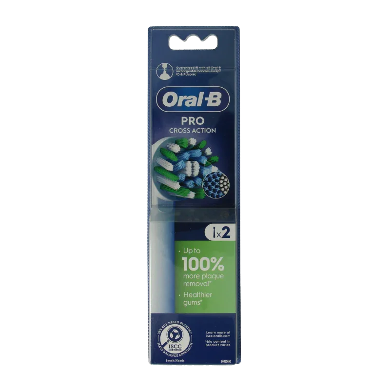 Oral B Opzetborstel cross action 2 Stuks
