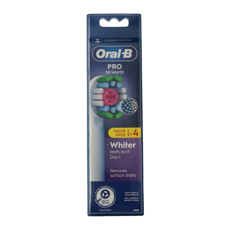 Oral B Opzetborstel 3D white 4 Stuks