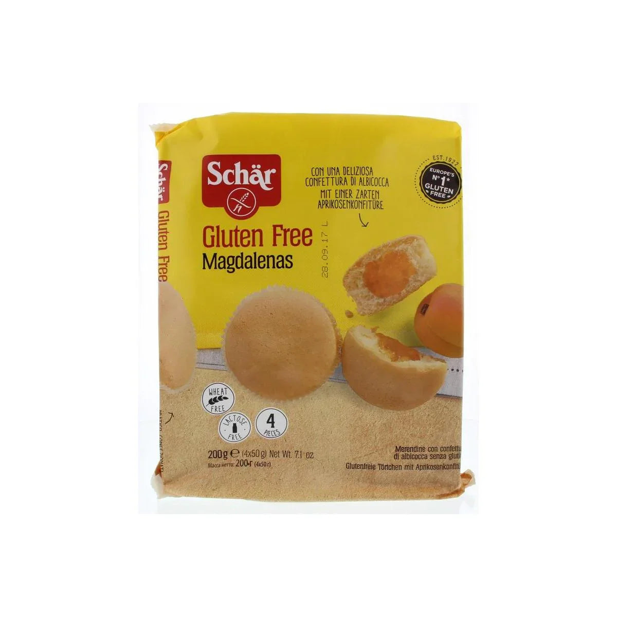 Schar Magdalenas cake met jam glutenvrij 200 Gram