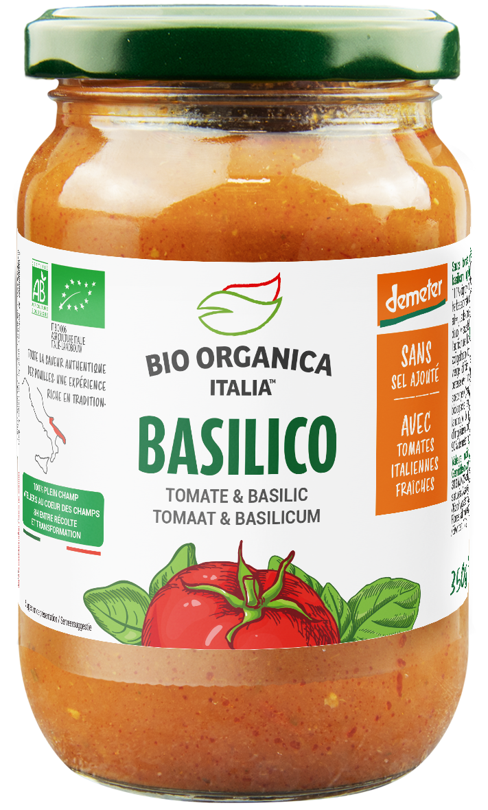 Bio Organica  Pastasaus basilicum demeter 350.00 Gram
