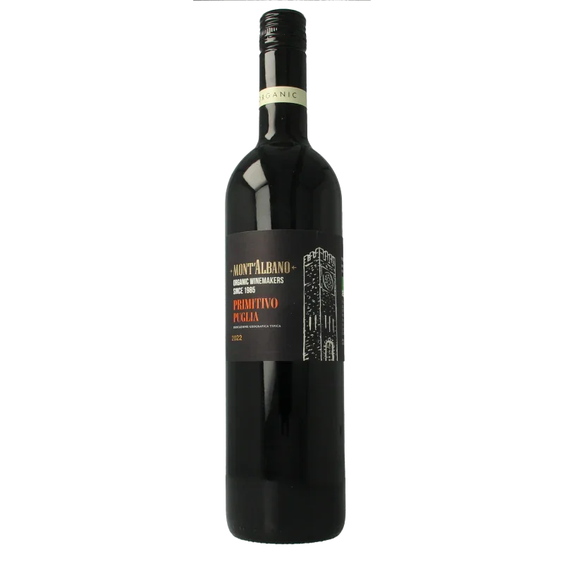 Mont Albano Primitivo puglia bio 750 Milliliter