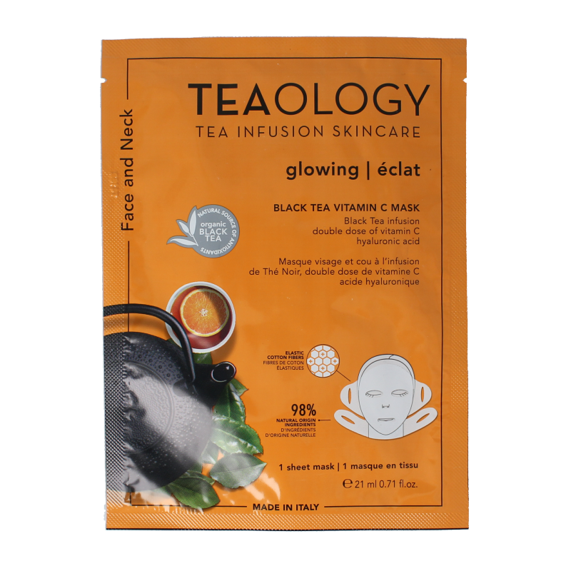 Teaology Black tea vitamine C mask 1 Stuks