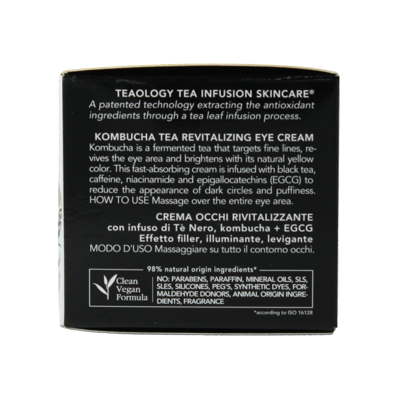 Teaology Kombucha tea revitalizing eye cream 15 Milliliter