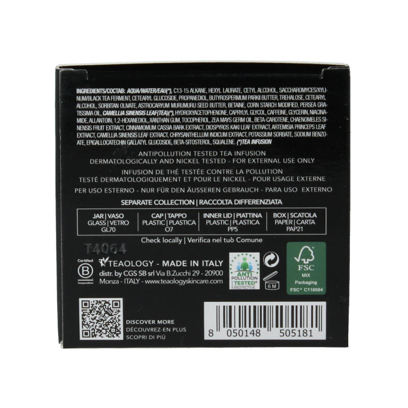 Teaology Kombucha tea revitalizing eye cream 15 Milliliter