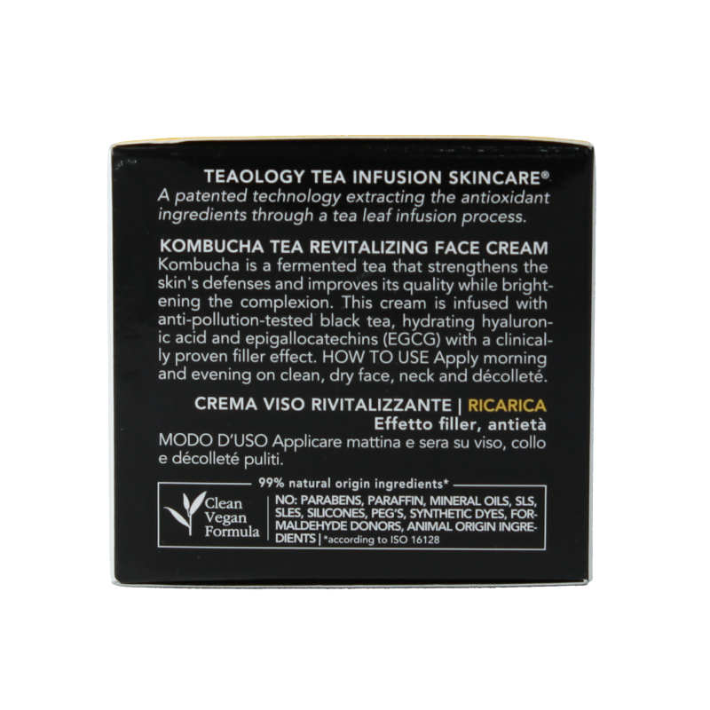 Teaology Kombucha tea revitalizing face cream navul 50 Milliliter