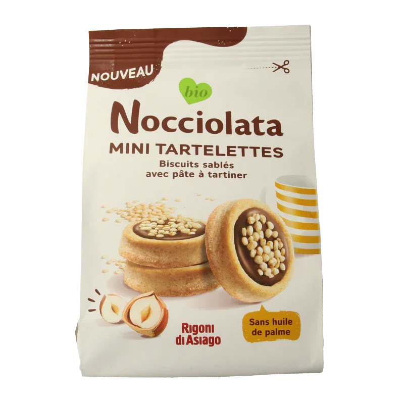 Rigoni Di Asiago Nocciolata tartlets bio 250 Gram