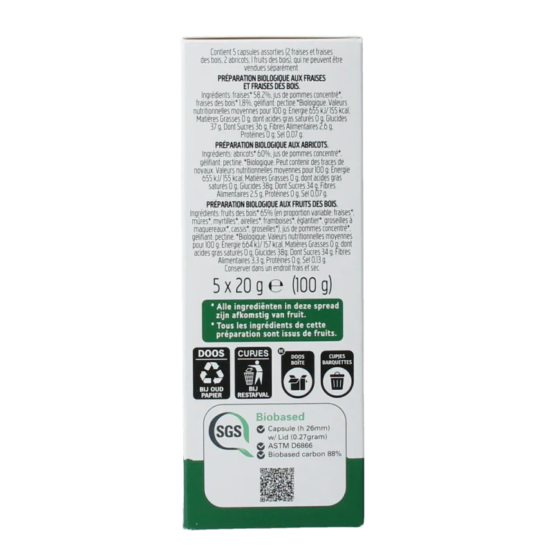 Fiordifrutta Mix cups 5x20g bio 100 Gram