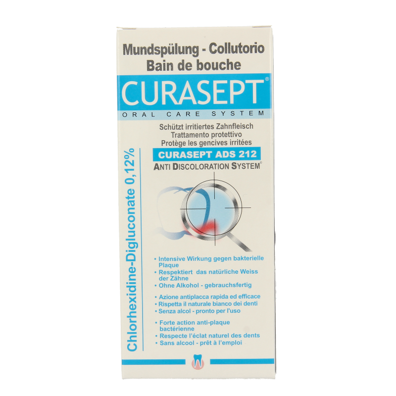 Curasept ADS mondspoelmiddel - 0,12% chloorhexidine 200 Milliliter
