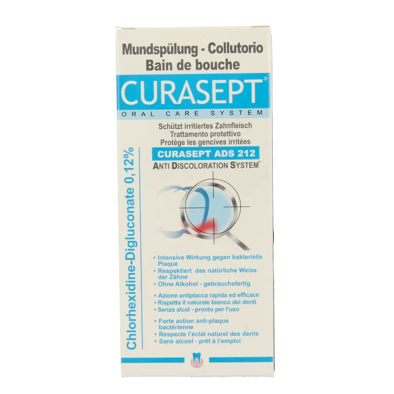Curasept ADS mondspoelmiddel - 0,12% chloorhexidine 200 Milliliter