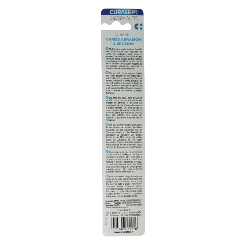 Curasept Biosmalto tandenborstel baby 0-3 jaar 1 Stuks