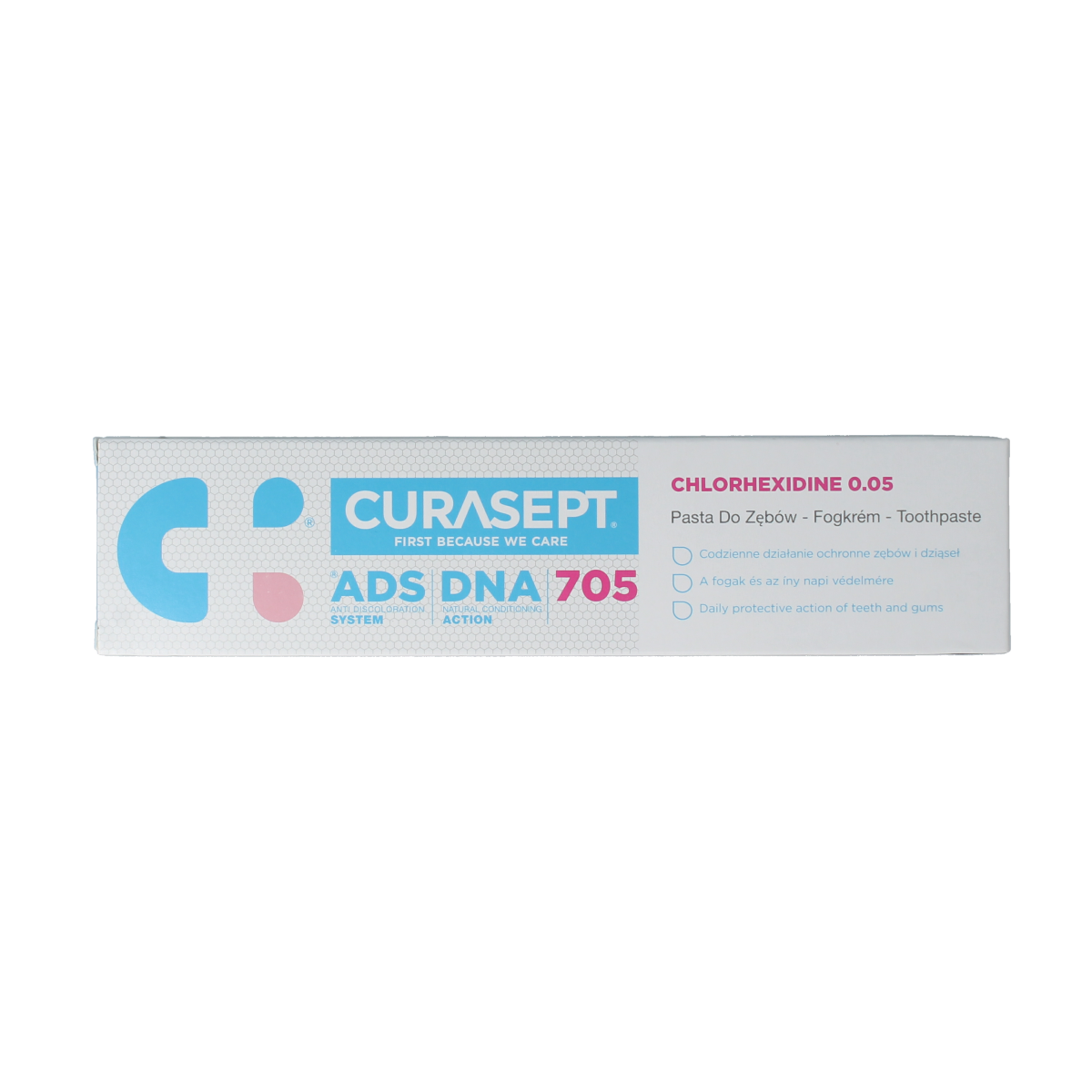 Curasept CURASEPT ADS DNA 705 0,05% Chloorhexid en Fluoride 75.00 Milliliter