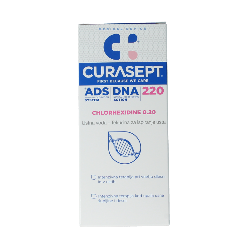 Curasept Mondspoeling chloorhexidine 0,20% 200 Milliliter