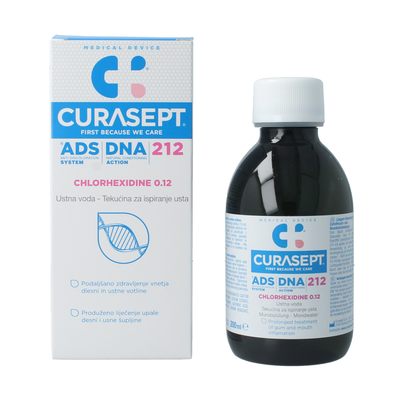 Curasept Mondspoeling chloorhexidine 0,12% 200 Milliliter