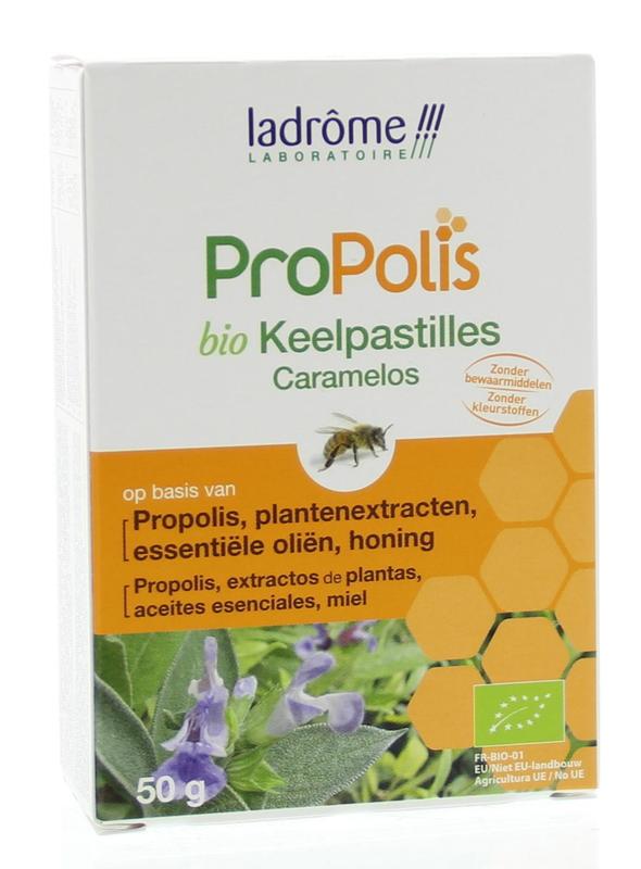 Ladrome Propolis keelpastille bio 50 Gram