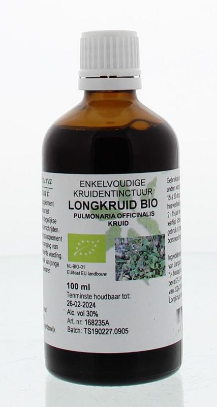 Cruydhof Pulmonaria off herb / longkruid tinctuur bio 100 Milliliter
