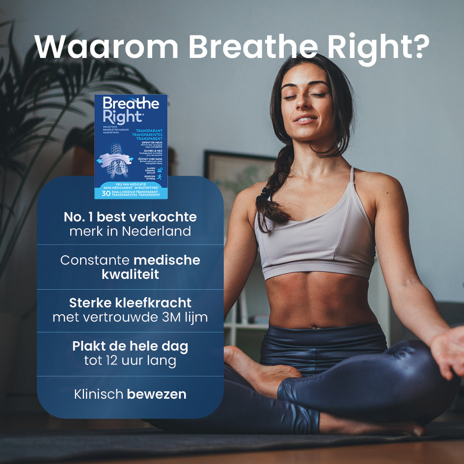 Breathe Right Neusstrips clear 30 Stuks